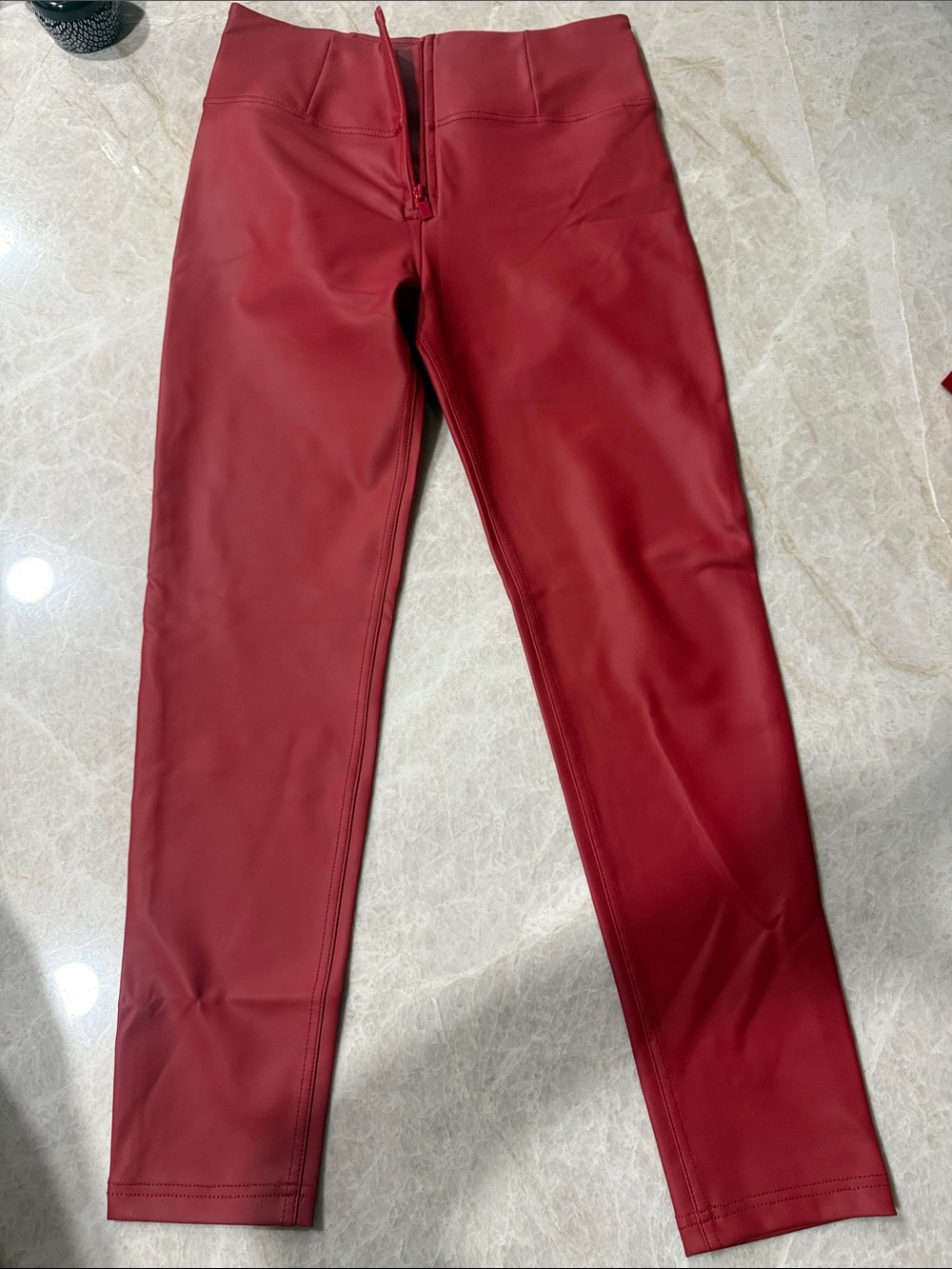 Freddy Womens Red High-Rise Leggings